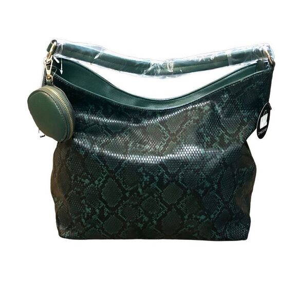 NWT Malibu Skye Olive Snake 2 Piece Purse - Picture 1 of 16